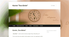 Desktop Screenshot of kavinetavoerdve.lt